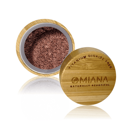 Omiana Beauty Eyeshadow Brown Shimmer Loose Powder Two-Ingredient Shimmer Eyeshadow  - No Titanium Dioxide, Zinc Oxide, Clay, & More!