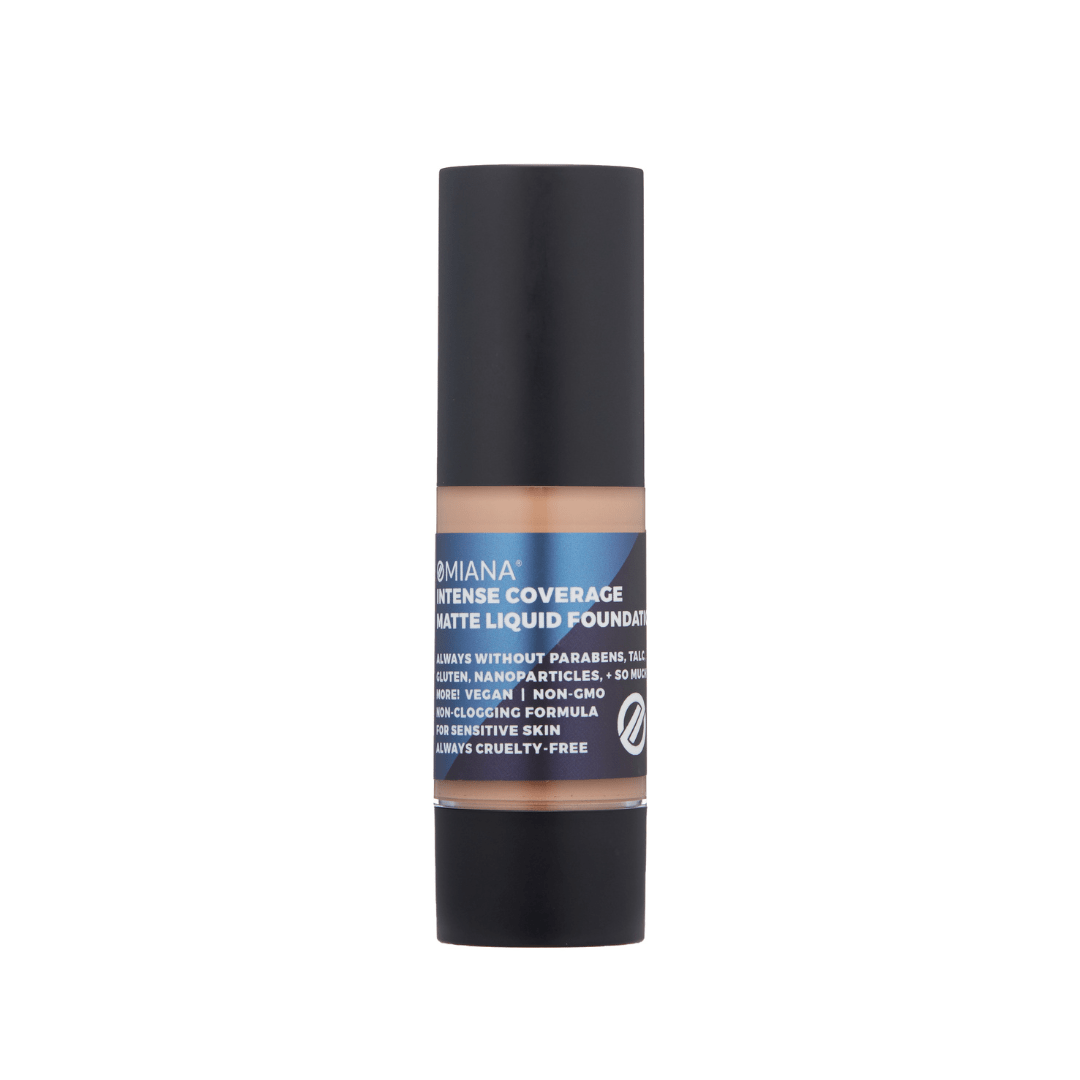Omiana Cosmetics Foundation Intense Coverage Liquid Foundation - Mica-Free, Talc-Free, & More!