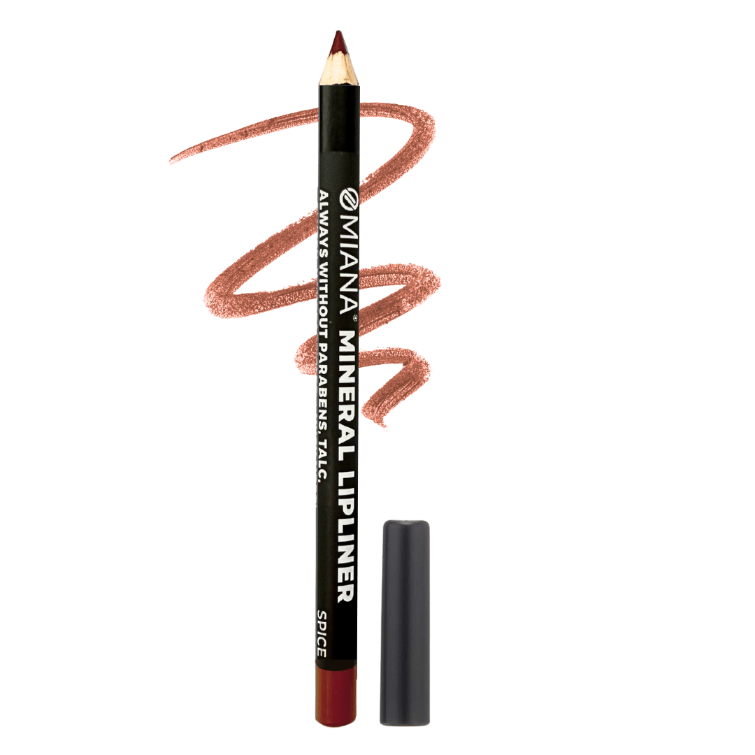 Omiana Natural Cosmetics Lipliner Spice Mineral Lipliner Pencils - No Titanium Dioxide, Mica, & More!